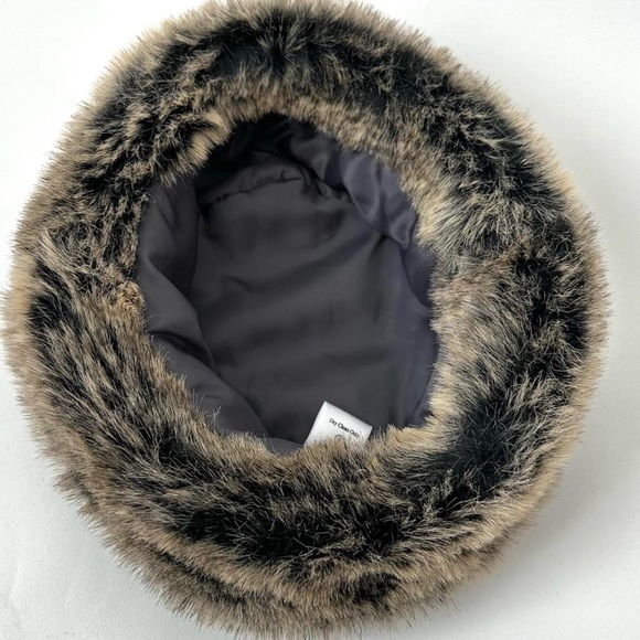 GORGEOUS VINTAGE WOMENS BARBOUR AMBUSH HAT COSACK STYLE HAT FLAT TOP Gray Brown main image 5